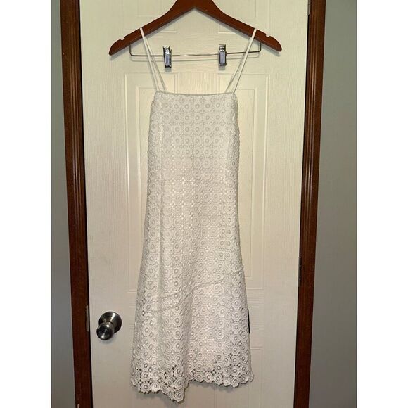 NWT Lulu’s Lace Travel White Floral Crochet Lace Backless Mini Dress Size Large - Picture 3 of 16